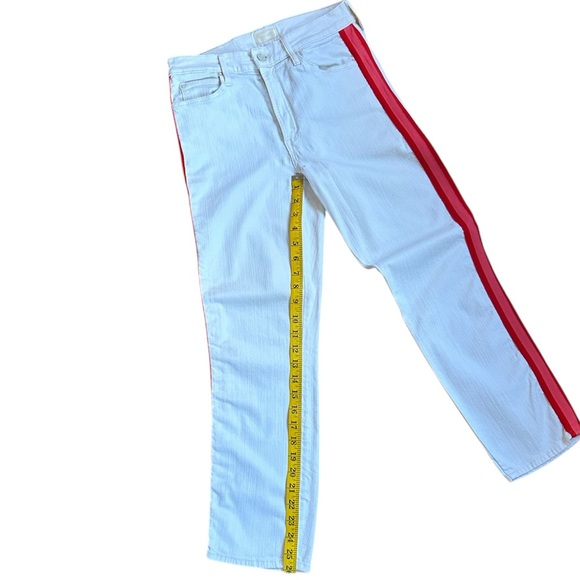 Mother Mid-Rise Straight Leg Jeans white | SZ 27 | inseam 26” - Picture 11 of 11
